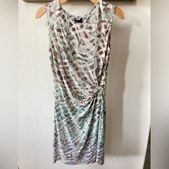 Anthropologie Dresses & Skirts - Anthro Nic + Zoe Blue/Turquoise Geometric Midi Dress, Size Petite Small•••